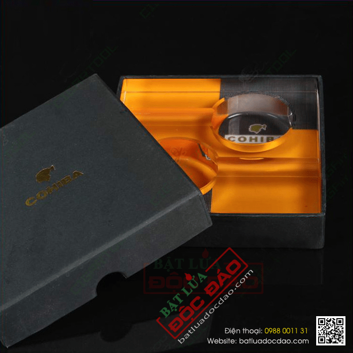 Gạt tàn Cigar (xì gà) Cohiba chính hãng chất liệu thủy tinh - Mã SP: G230