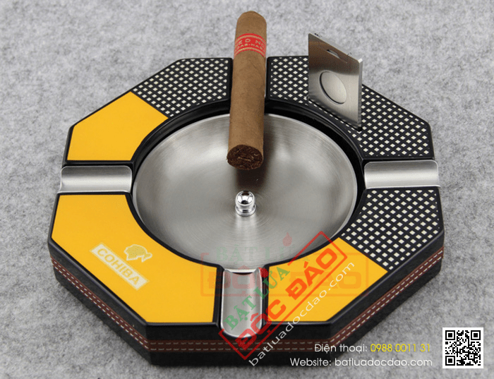 Gạt tàn Cigar (xì gà) Cohiba chính hãng kèm dao cắt Cigar Cohiba - Mã SP: G410A
