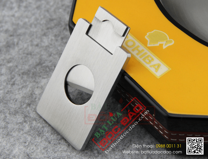 Gạt tàn Cigar (xì gà) Cohiba chính hãng kèm dao cắt Cigar Cohiba - Mã SP: G410A