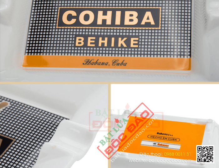 Gạt tàn Cigar (xì gà) Cohiba chính hãng loại 2 điếu - Mã SP: 510-4A