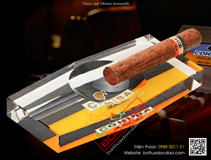 Gạt tàn Cigar (xì gà) Cohiba chính hãng loại 2 điếu - Mã SP: G203