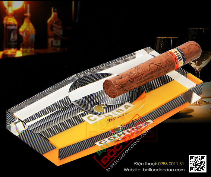 Gạt tàn Cigar (xì gà) Cohiba chính hãng loại 2 điếu - Mã SP: G203