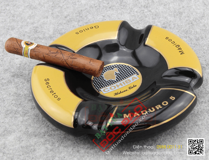 Gạt tàn Cigar (xì gà) Cohiba chính hãng loại 4 điếu - Mã SP: G408