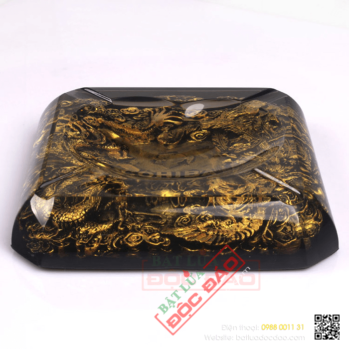 Gạt tàn Cigar (xì gà) Cohiba chính hãng loại 4 điếu - Mã SP: G412B