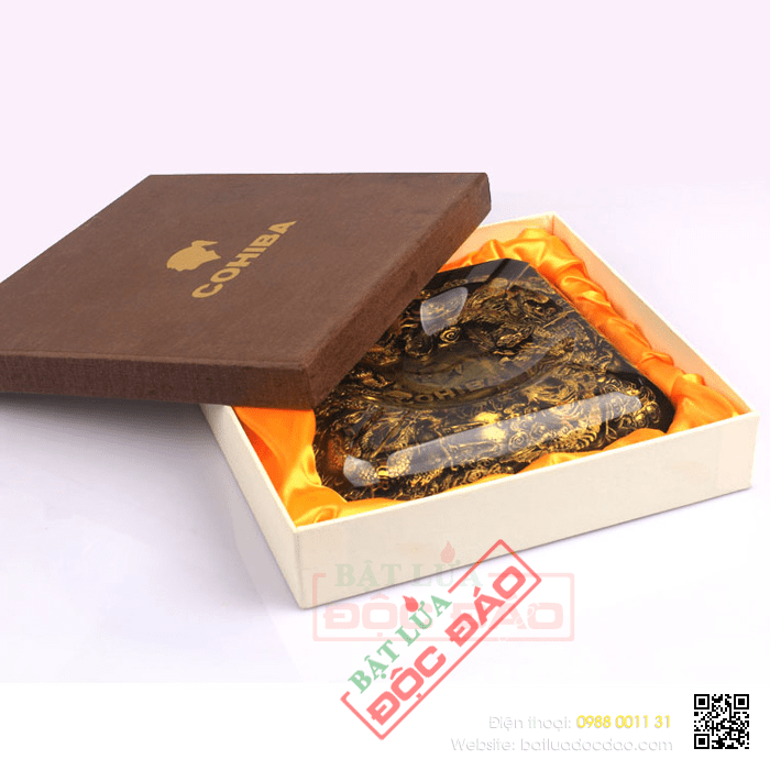 Gạt tàn Cigar (xì gà) Cohiba chính hãng loại 4 điếu - Mã SP: G412B