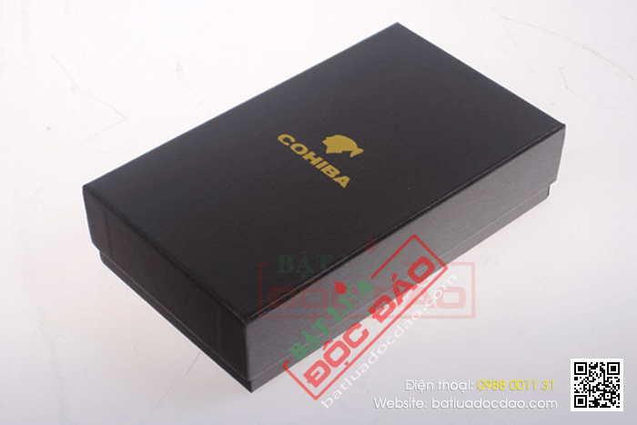 Gạt tàn Cigar (xì gà) Cohiba chính hãng màu đen 2 điếu - Mã SP: G201G
