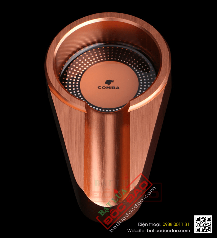 Gạt tàn Cigar (xì gà) Cohiba chính hãng màu vàng đồng - Mã SP: HB044B