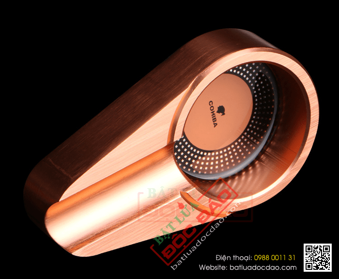 Gạt tàn Cigar (xì gà) Cohiba chính hãng màu vàng đồng - Mã SP: HB044B