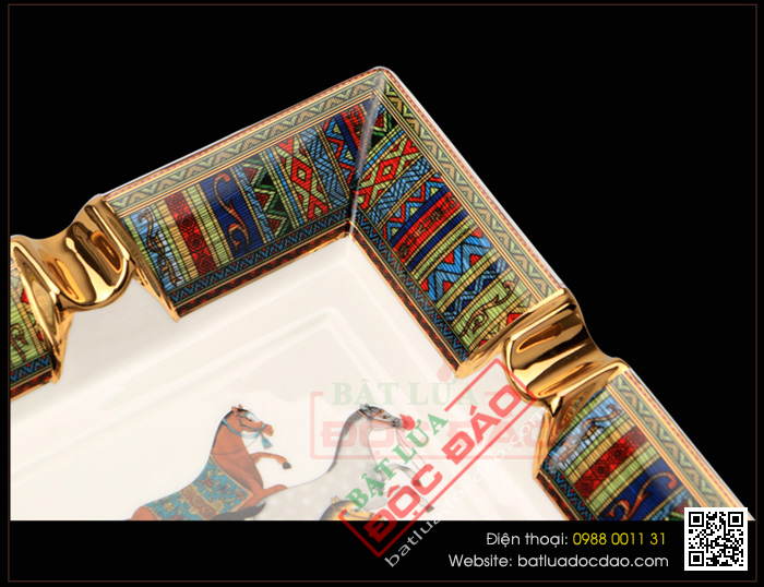 Gạt tàn Cigar (xì gà) Cohiba gốm sứ chính hãng loại 4 điếu - Mã SP: G422