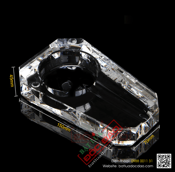 Gạt tàn Cigar (xì gà) Cohiba loại 1 điếu chất liệu pha lê cao cấp - Mã SP: GT001