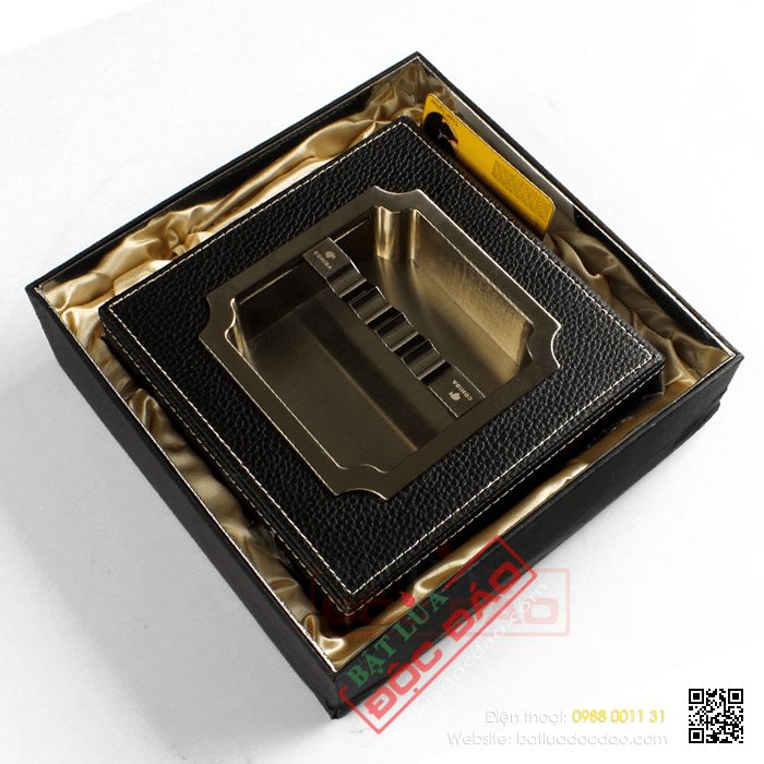 Gạt tàn Cigar (xì gà) Cohiba màu đen chính hãng - Mã SP: AK3702
