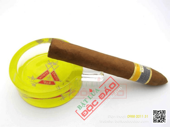 Gạt tàn Cigar (xì gà) Cohiba thủy tinh chính hãng loại 1 điếu - Mã SP: G113C