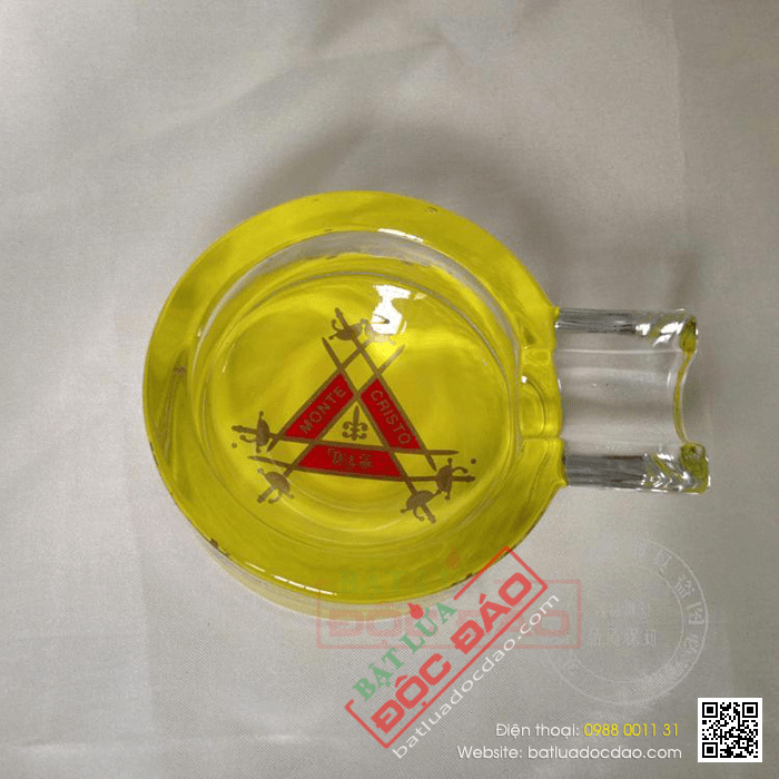 Gạt tàn Cigar (xì gà) Cohiba thủy tinh chính hãng loại 1 điếu - Mã SP: G113C