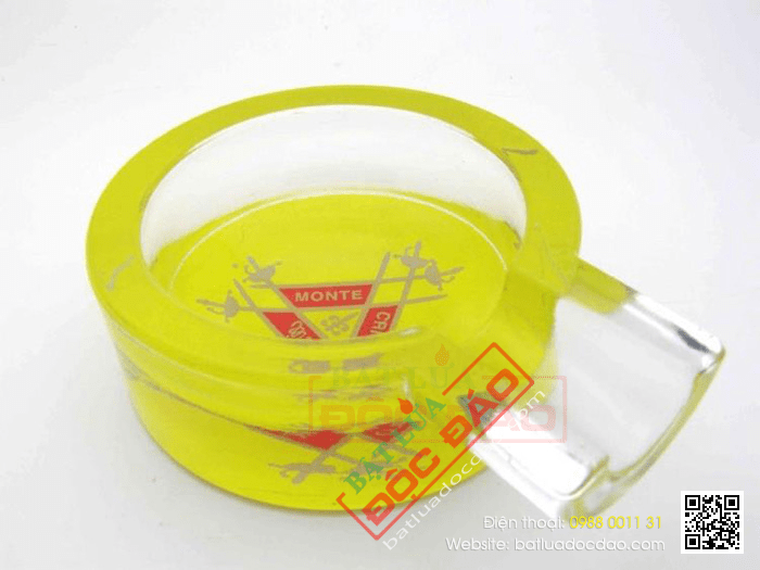 Gạt tàn Cigar (xì gà) Cohiba thủy tinh chính hãng loại 1 điếu - Mã SP: G113C