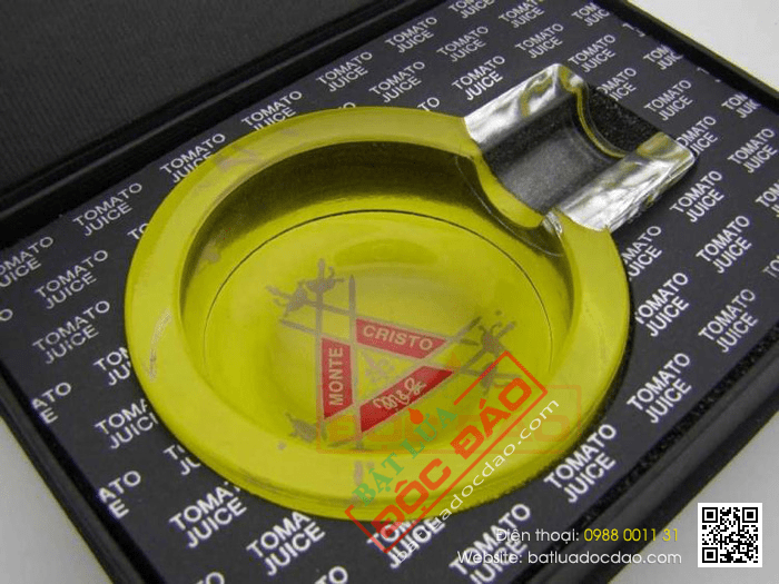 Gạt tàn Cigar (xì gà) Cohiba thủy tinh chính hãng loại 1 điếu - Mã SP: G113C