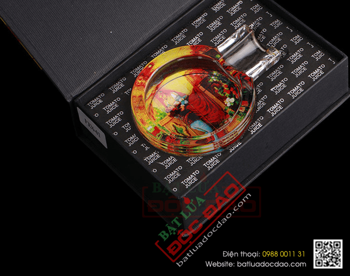 Gạt tàn Cigar (xì gà) Cohiba thủy tinh chính hãng loại 1 điếu - Mã SP: G113D