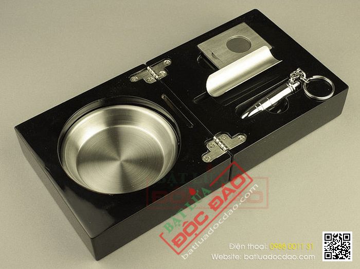Gạt tàn Cigar (xì gà), dao cắt Cigar, đục Cigar Cohiba chính hãng - Mã SP: G104A