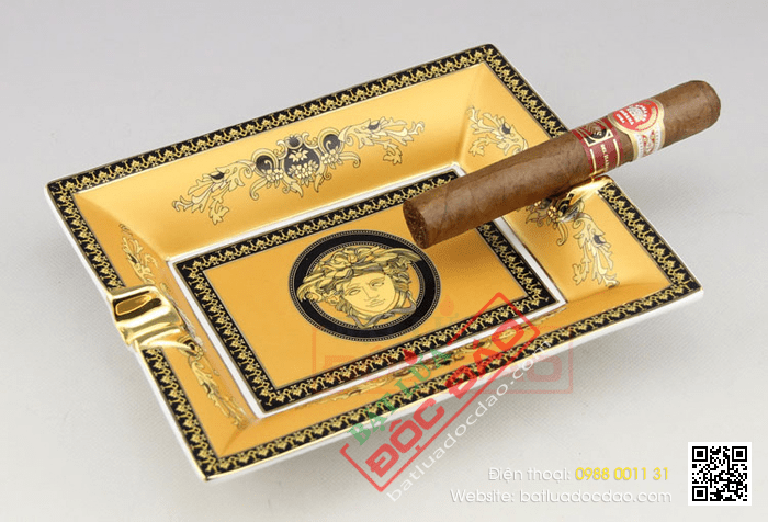 Gạt tàn Cigar (xì gà) màu vàng chính hãng​ - Mã SP: AS900​