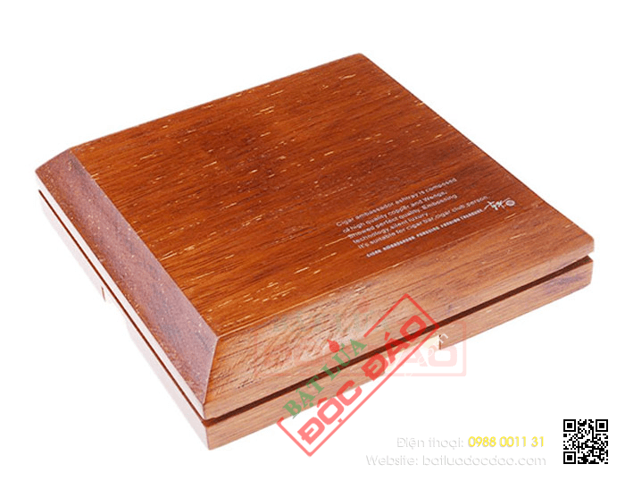Gạt tàn xì gà (cigar) gỗ 4 điếu chính hãng Lubinski - Mã SP: LBG029