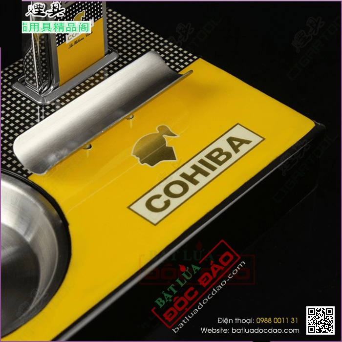 Gạt tàn Cigar (xì gà) kèm bật lửa Cigar Cohiba chính hãng - Mã SP: G107