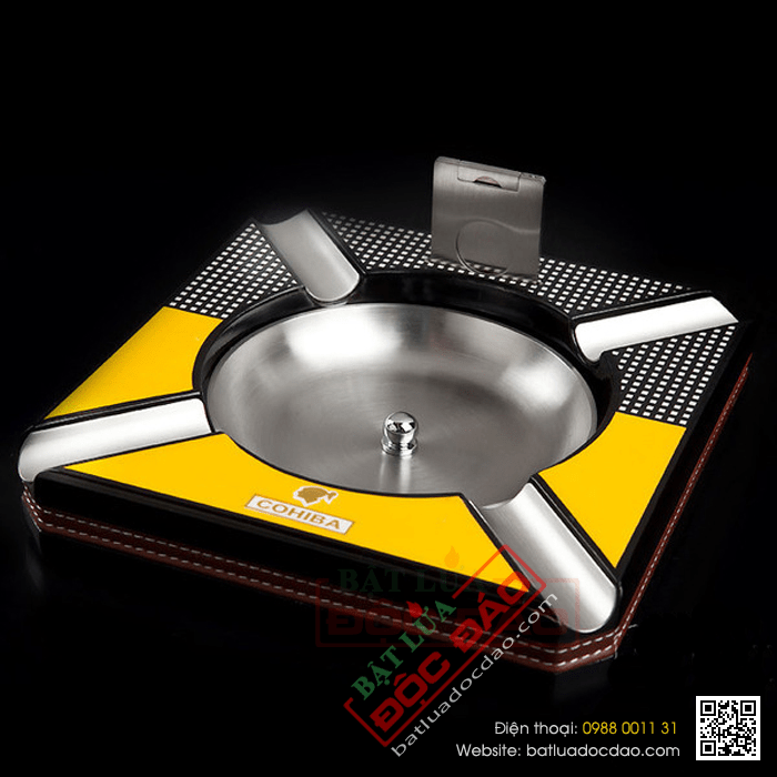 Gạt tàn Cigar (xì gà) kèm dao cắt Cigar Cohiba chính hãng- Mã SP: G410