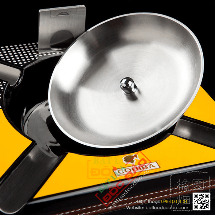 Gạt tàn Cigar (xì gà) kèm dao cắt Cigar Cohiba chính hãng- Mã SP: G410