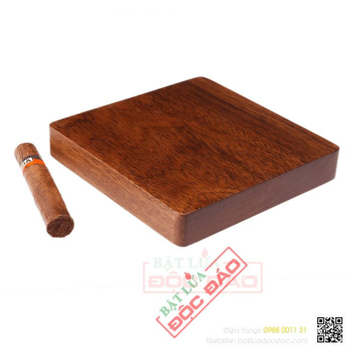 Gạt tàn Cigar (xì gà) Lubinski chất liệu gỗ, kim loại cao cấp - Mã SP: LB071