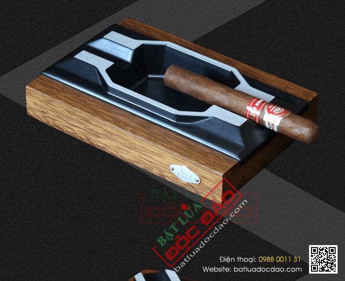 Gạt tàn Cigar (xì gà) Lubinski chính hãng màu cà phê - Mã SP: LB070