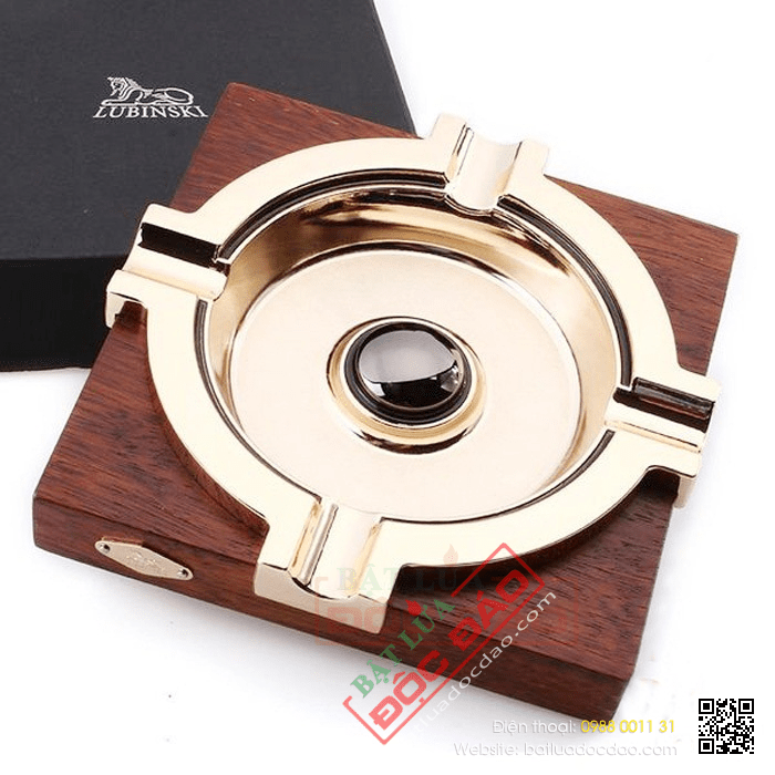 Gạt tàn xì gà (cigar) 4 điếu chính hãng Lubinski - Mã SP: LBG043