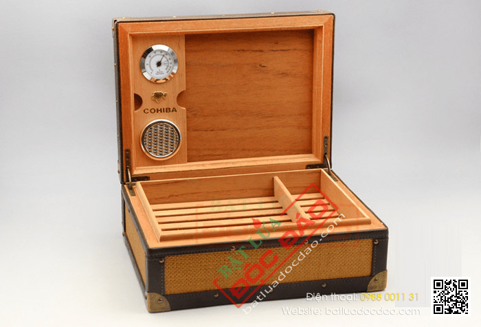Hộp bảo quản giữ ẩm xì gà (cigar) Cohiba cao cấp - Mã SP: COEC01