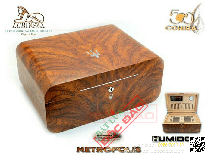 Hộp bảo quản, giữ ẩm xì gà Lubinski - Mã SP: RA43