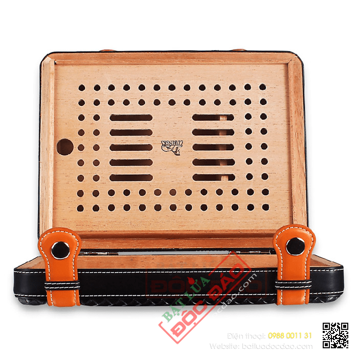 Hộp bảo quản, giữ ẩm xì gà (cigar) mini 25 điếu Lubinski - Mã SP: J004