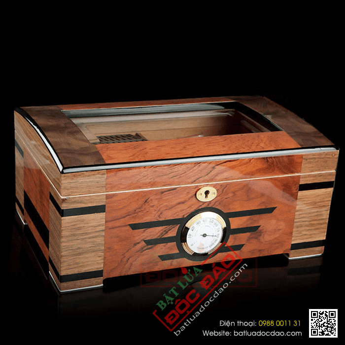 Hộp giữ ẩm Cigar (xì gà) Trinidad loại 100 điếu có khóa - Mã SP: T001