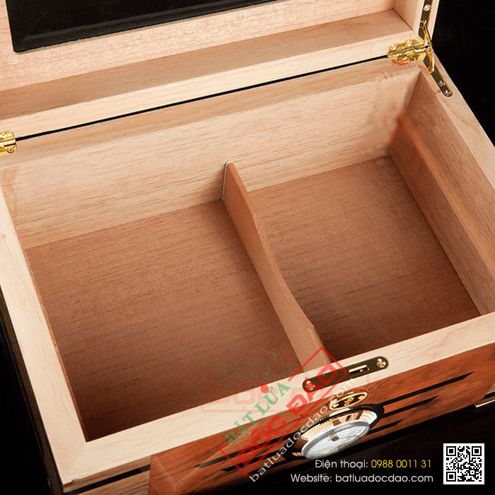Hộp giữ ẩm Cigar (xì gà) Trinidad loại 100 điếu có khóa - Mã SP: T001