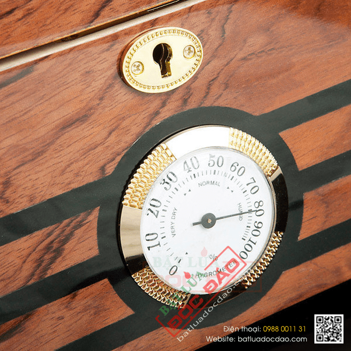 Hộp giữ ẩm Cigar (xì gà) Trinidad loại 100 điếu có khóa - Mã SP: T001