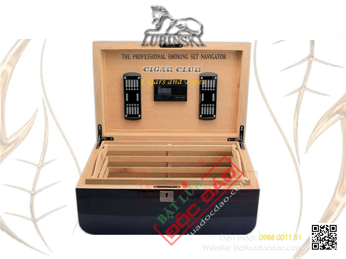 Hộp bảo quản giữ ẩm xì gà Lubinski - Mã SP: RA71