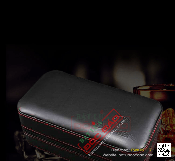 Hộp đựng Cigar (xì gà) Cohiba loại 6 điếu màu đen chính hãng - Mã SP: 021