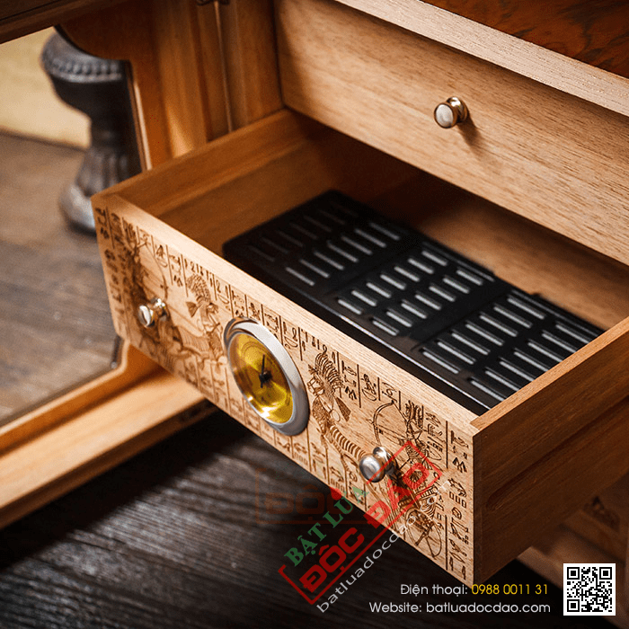 Hộp giữ ẩm bảo quản xì gà (cigar) Lubinski cao cấp - Mã SP: RA32
