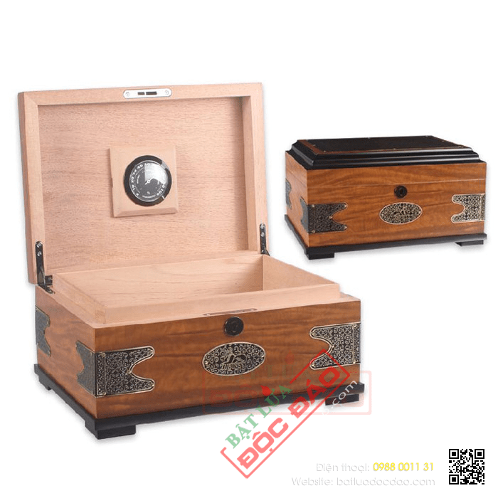 Hộp giữ ẩm bảo quản xì gà Lubinski cao cấp - Mã SP: RA33