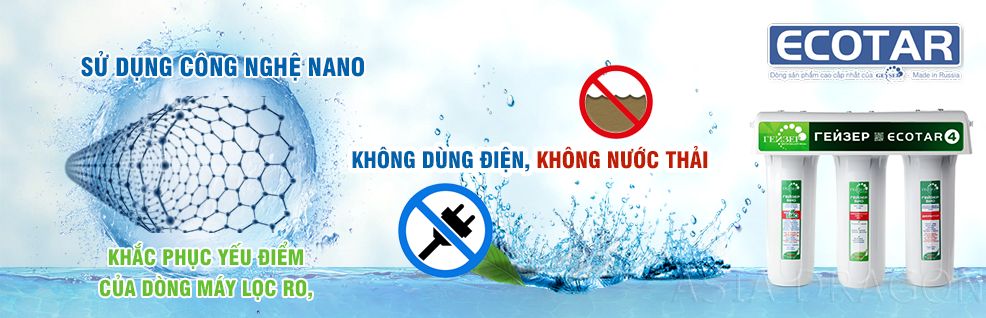 Geyser Ecotar 4 không sử dụng điện không có nước xã thải