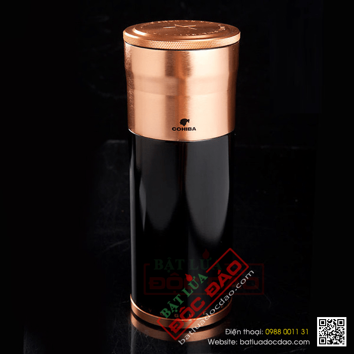Ống đựng Cigar (xì gà) Cohiba chính hãng màu đen - Mã SP: D006