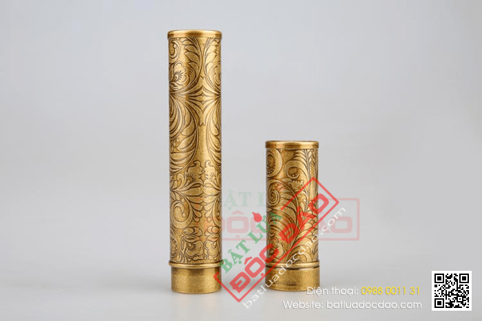 Ống đựng Cigar (xì gà) Cohiba chính hãng chất liệu đồng - Mã SP: D001A