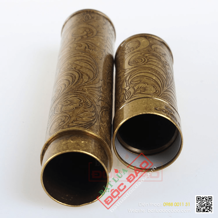 Ống đựng Cigar (xì gà) Cohiba chính hãng chất liệu đồng - Mã SP: D001A
