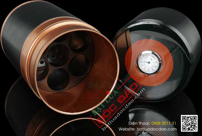 Ống đựng Cigar (xì gà) Cohiba chính hãng loại 7 điếu màu đen - Mã SP: D009