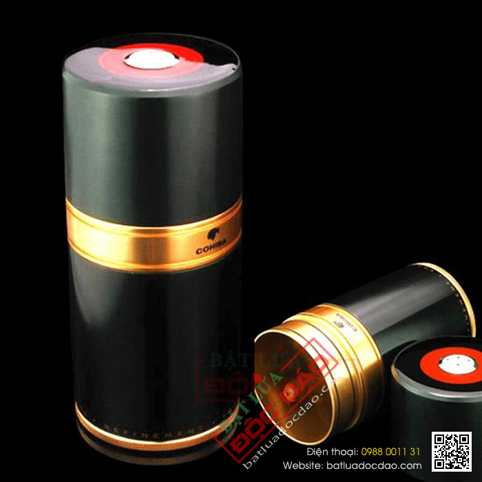 Ống đựng Cigar (xì gà) Cohiba chính hãng loại 7 điếu màu đen - Mã SP: D009
