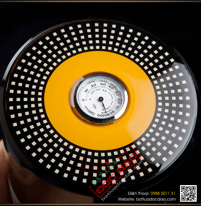 Ống đựng Cigar (xì gà) Cohiba chính hãng loại 7 điếu màu vàng - Mã SP: D003