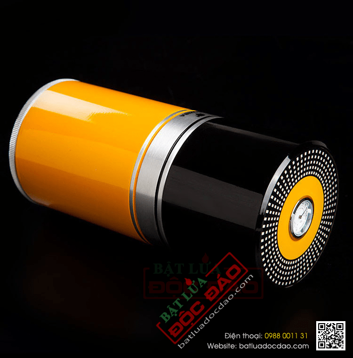 Ống đựng Cigar (xì gà) Cohiba chính hãng loại 7 điếu màu vàng - Mã SP: D003