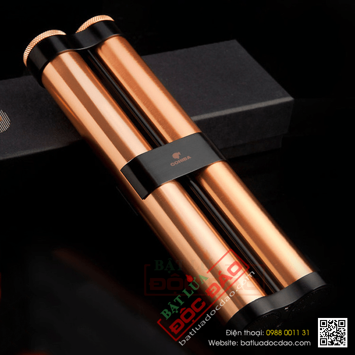 Ống đựng Cigar (xì gà) Cohiba chính hãng loaị ống kép 2 điếu - Mã SP: D005