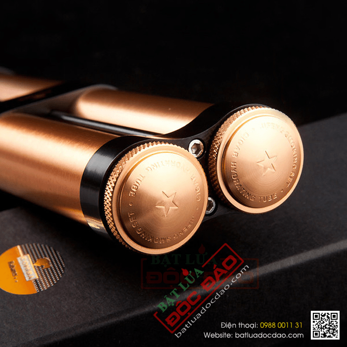 Ống đựng Cigar (xì gà) Cohiba chính hãng loaị ống kép 2 điếu - Mã SP: D005