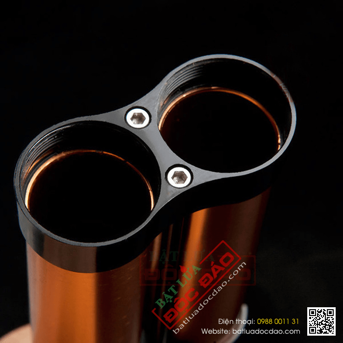 Ống đựng Cigar (xì gà) Cohiba chính hãng loaị ống kép 2 điếu - Mã SP: D005